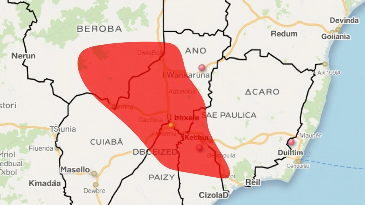 Inmet emite alerta vermelho para baixa umidade no Sudeste e Centro-Oeste